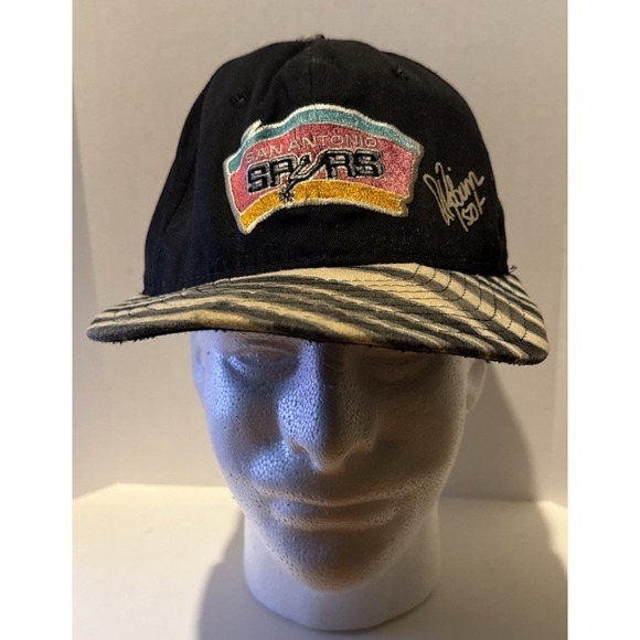 Vintage Rare 1990s San Antonio Spurs Zubaz AJD Sports NBA Hat Cap Vtg Snapback - Picture 1 of 6